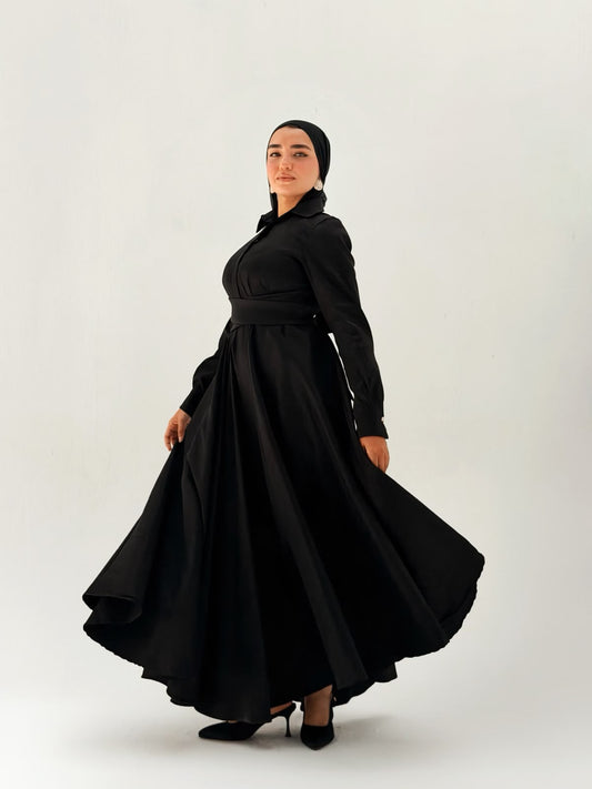 The royal taffeta dress