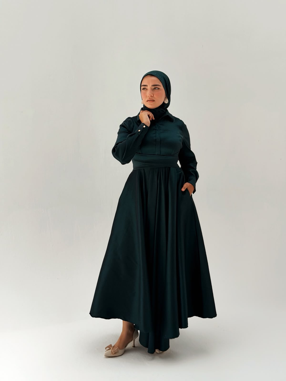 The royal taffeta dress