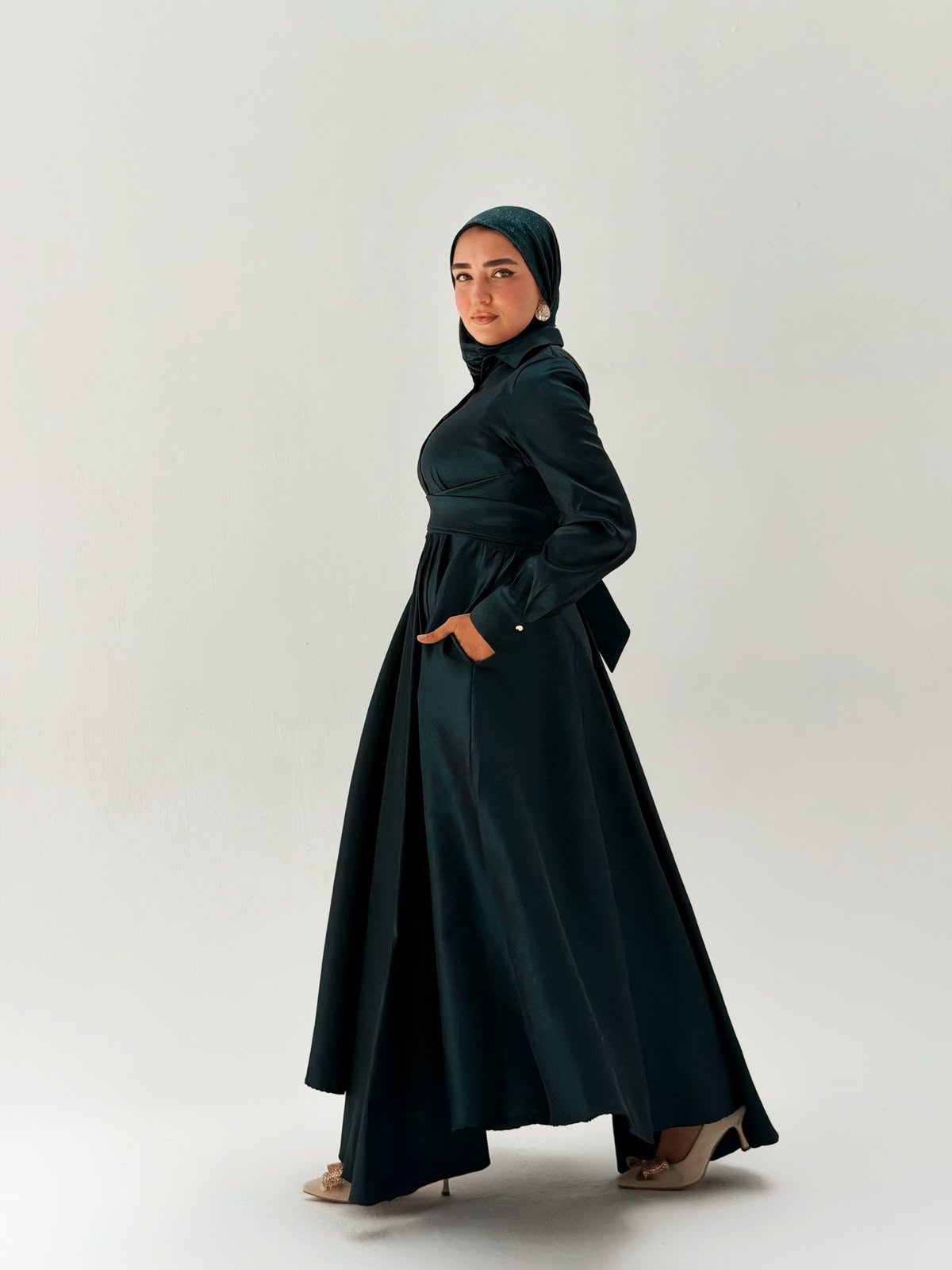 The royal taffeta dress