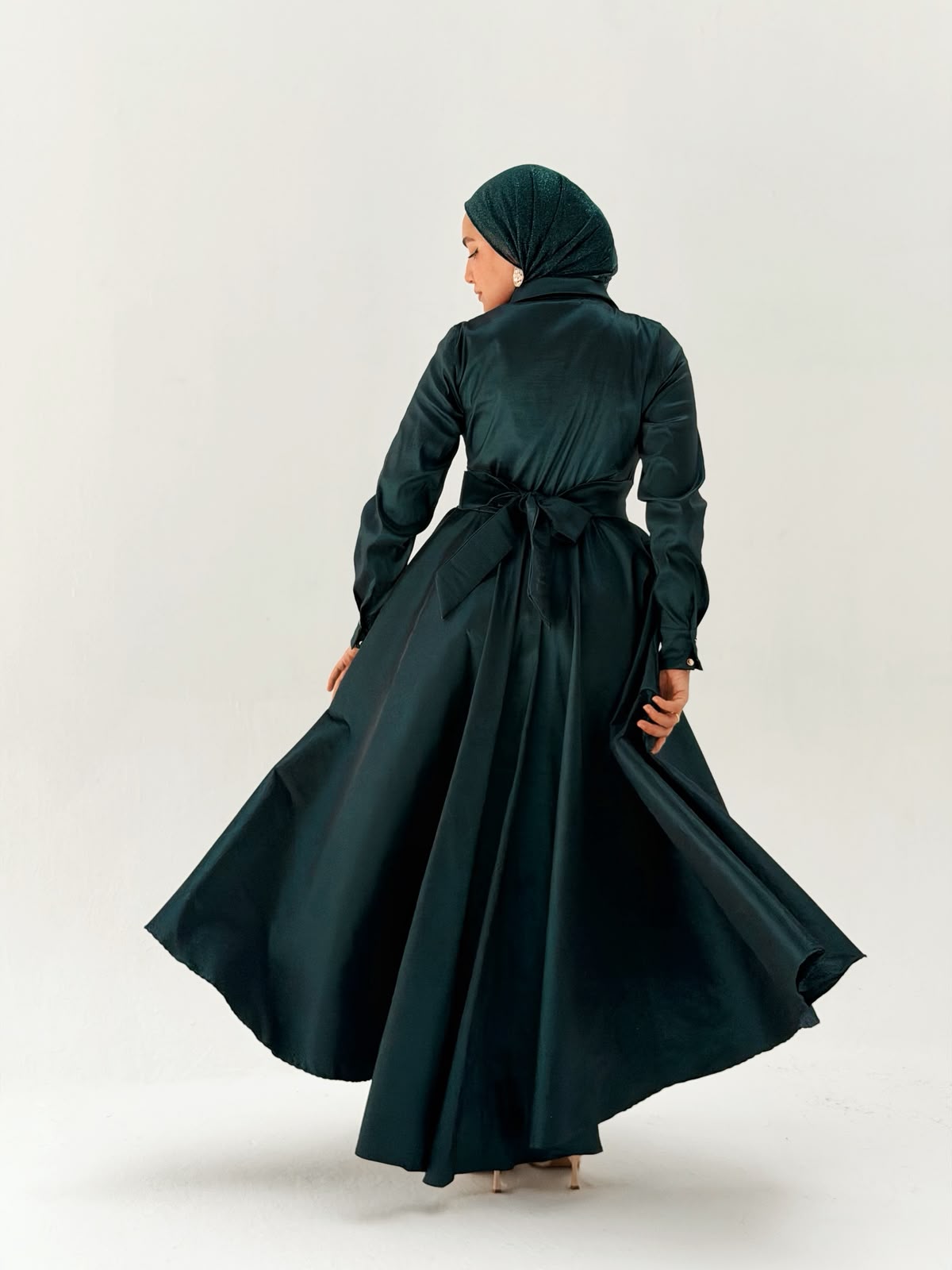 The royal taffeta dress
