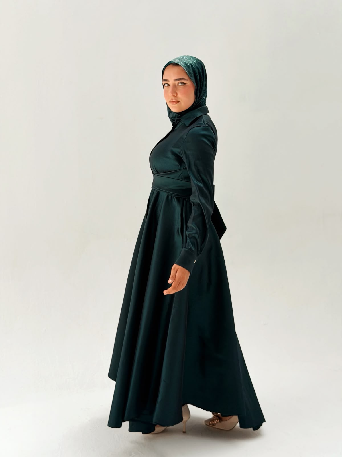 The royal taffeta dress