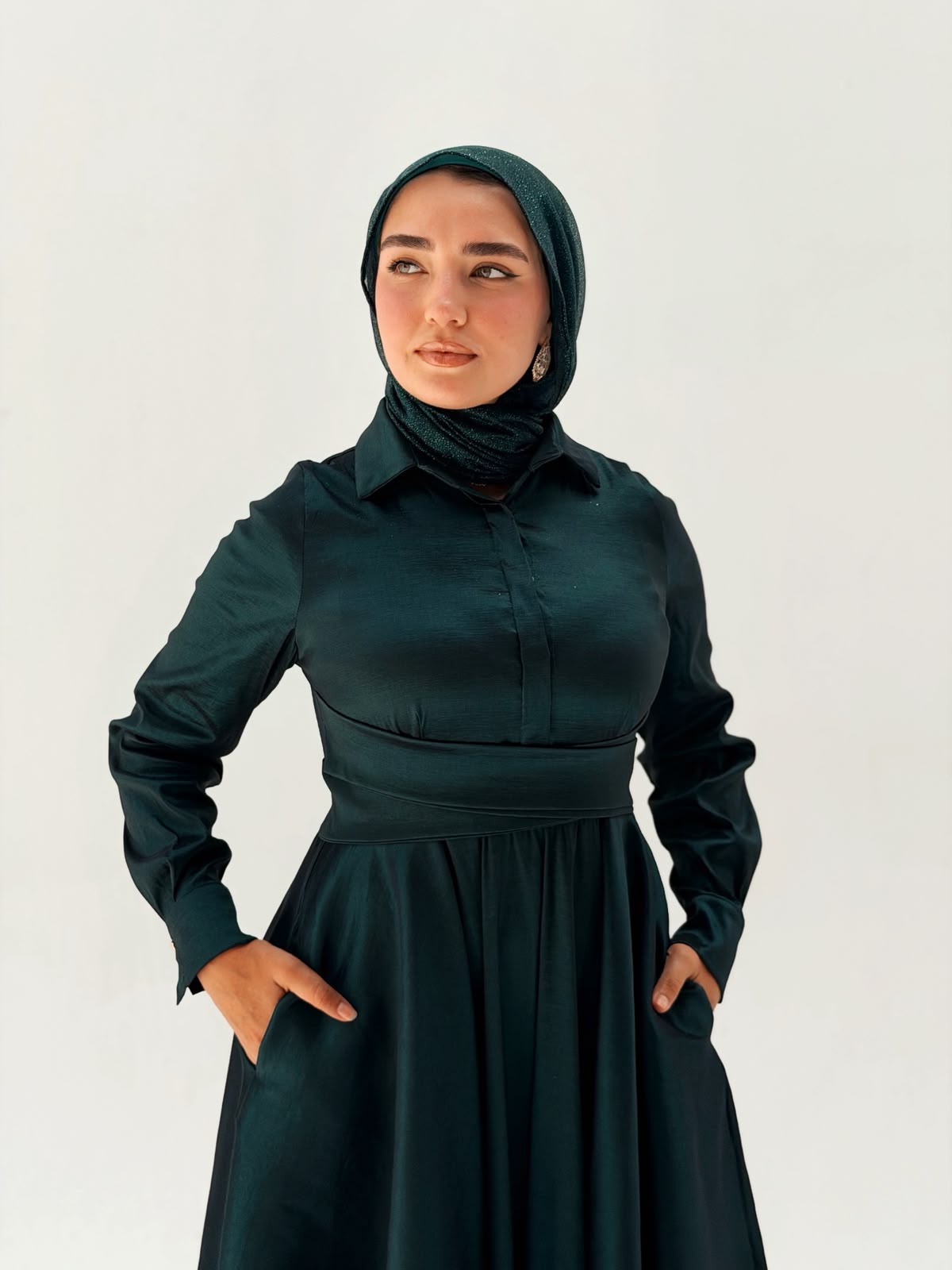 The royal taffeta dress